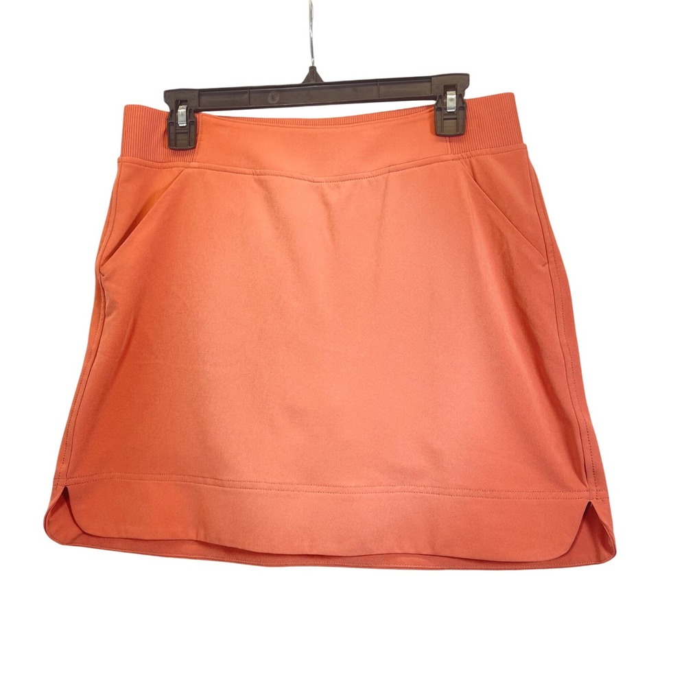 32 Degrees Cool Women Orange‎ Athletic Skort with Inner Shorts Size S